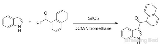 3-(1-naphthoyl)indole (cas 109555-87-5) from 1-Naphthoyl chloride and Indole